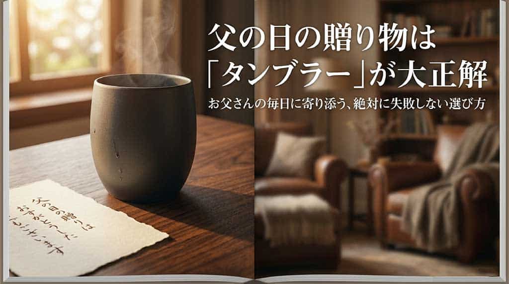 父の日プレゼントはタンブラー!人気のサーモスから実用的なフタ付き・名入れまで徹底解説