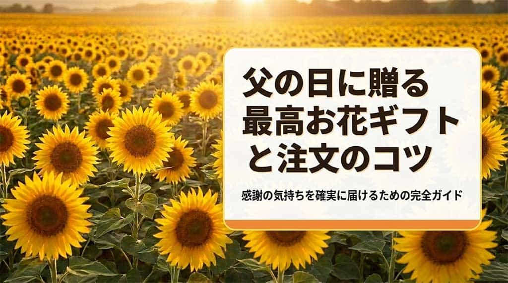 父の日に贈る最高のお花ギフトと注文のコツ、感謝の気持ちを確実に届けるための完全ガイドの表紙スライド
